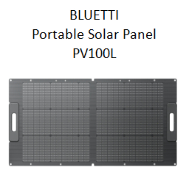 BLUETTI 100W แผงโซลาร์เซลล์ สำหรับเครื่องกำเนิดไฟฟ้าพลังงานแสงอาทิตย์ EB3A AC2A AC50B AC70 AC180 AC2