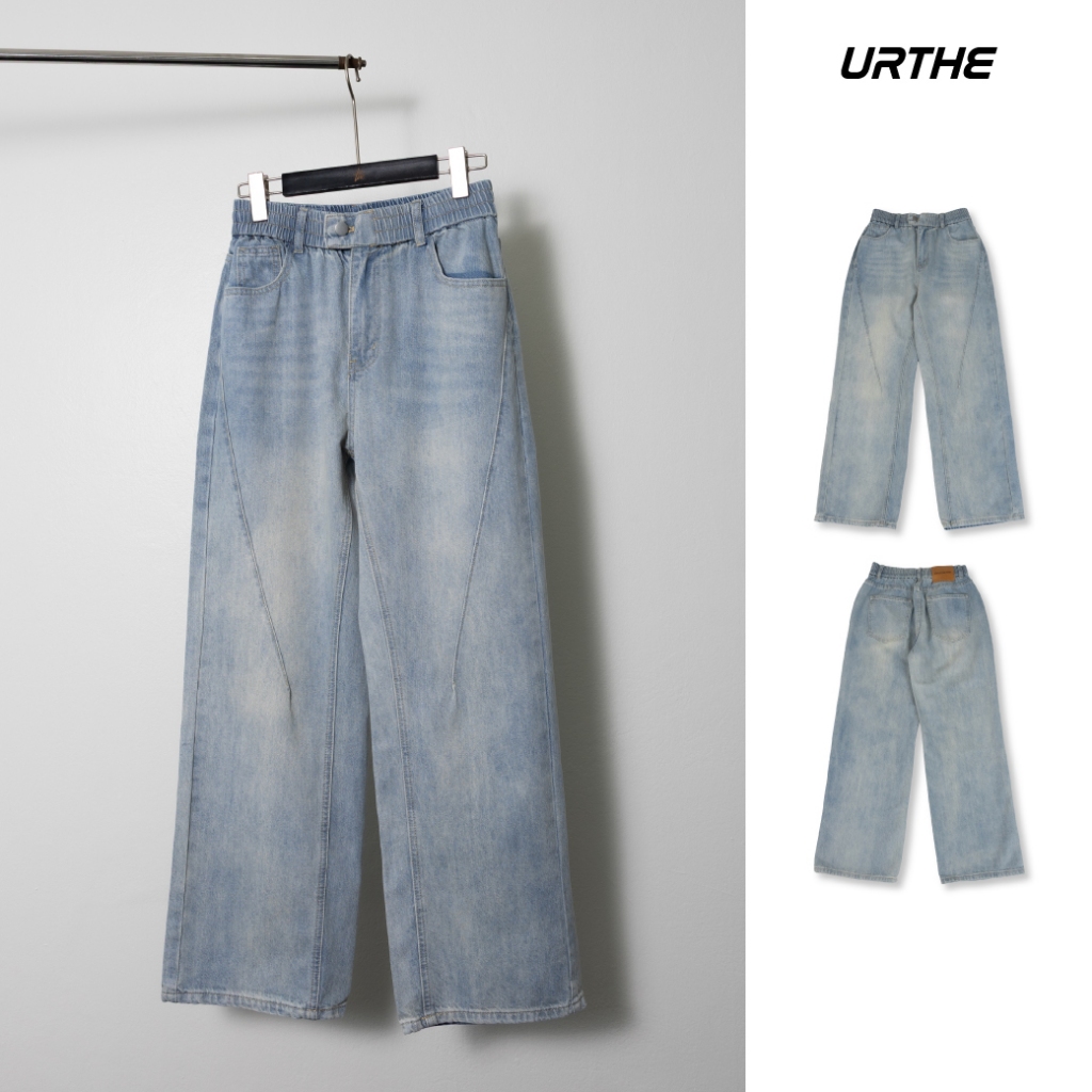 URTHE - กางเกงยีนส์ ขายาว รุ่น ASHFADE TROUSERS