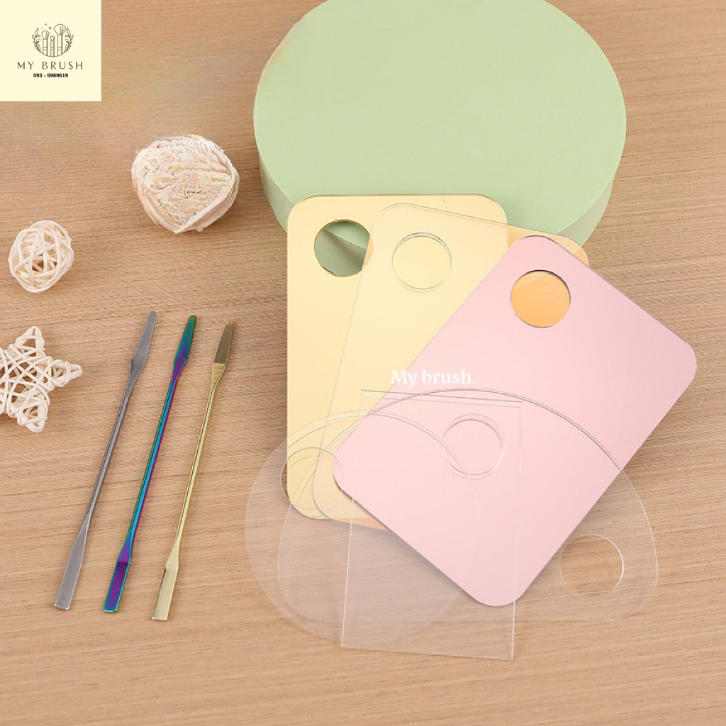 (ส่งด่วน) Makeupbrush ร้านไทย แท้ รวมถาดผสมรองพื้น ถาดสแตนเลส ถาดพลาสติก