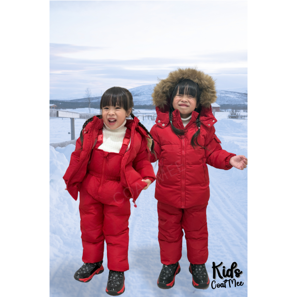 ชุดสกีสำหรับเด็กเสื้อ+กางเกงขนห่านแท้ -15° KC30 AVA SNOW SUIT