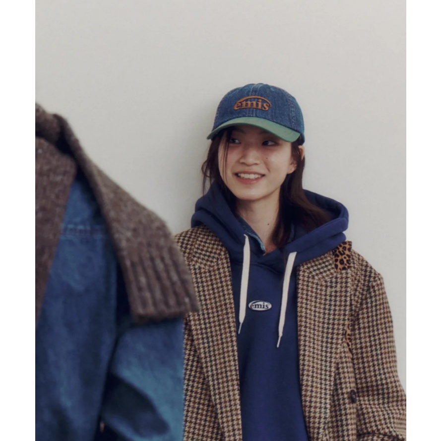 หมวก EMIS ของแท้ ลายตัวอักษร หมวกเบสบอลสไตล์เกาหลี หมวกกันแดด Unisex ใส่ไปเที่ยว พร้อมส่ง - รูปที่ 4