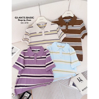 เสื้อคอปกผ้าไหมพรมริ้วMinimal GI23 (Pannie)