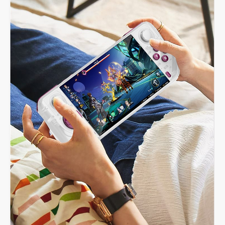 เครื่องเล่นเกมพกพา GameMT E6MAX RAM 4GB ROM 32GB Android 13 จอIPS 5นิ้ว รองรับเกม PSP Ps1 NDS N64