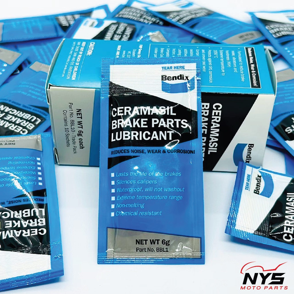 Bendix จารบีเบรคสำหรับระบบเบรคโดยเฉพาะ ทนความร้อนสูง จาระบีเซรามิกหล่อลื่นระบบเบ