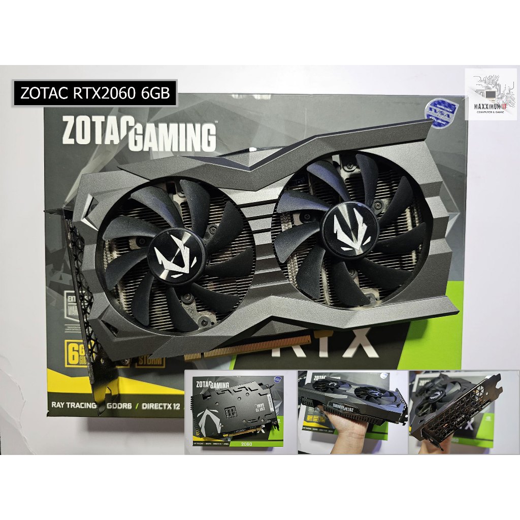 การ์ดจอ (VGA) RTX2060 6GB, 12GB (มือสอง)