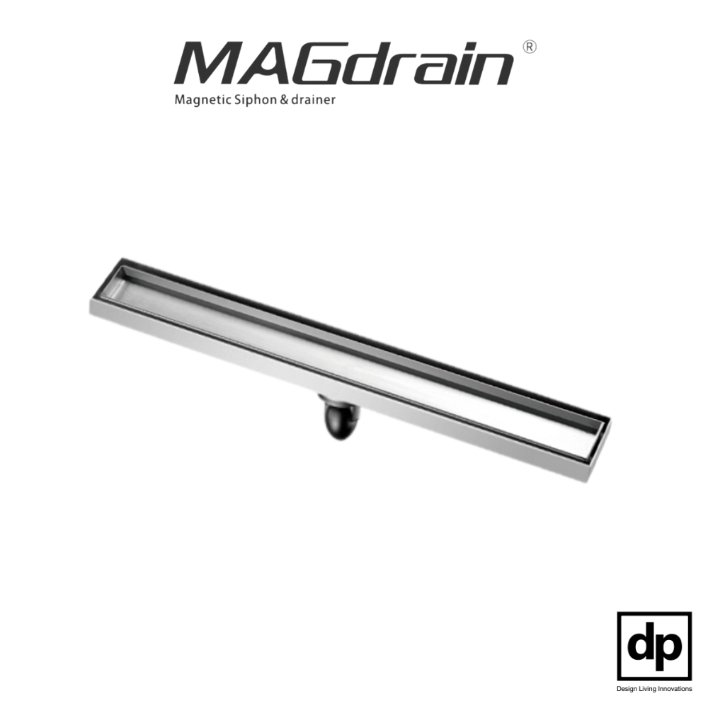 MAGDrain - ตะแกรงรางยาวท่อระบายน้ำป้องกันกลิ่นและแมลง 100% รุ่น JX-Q50T-B
