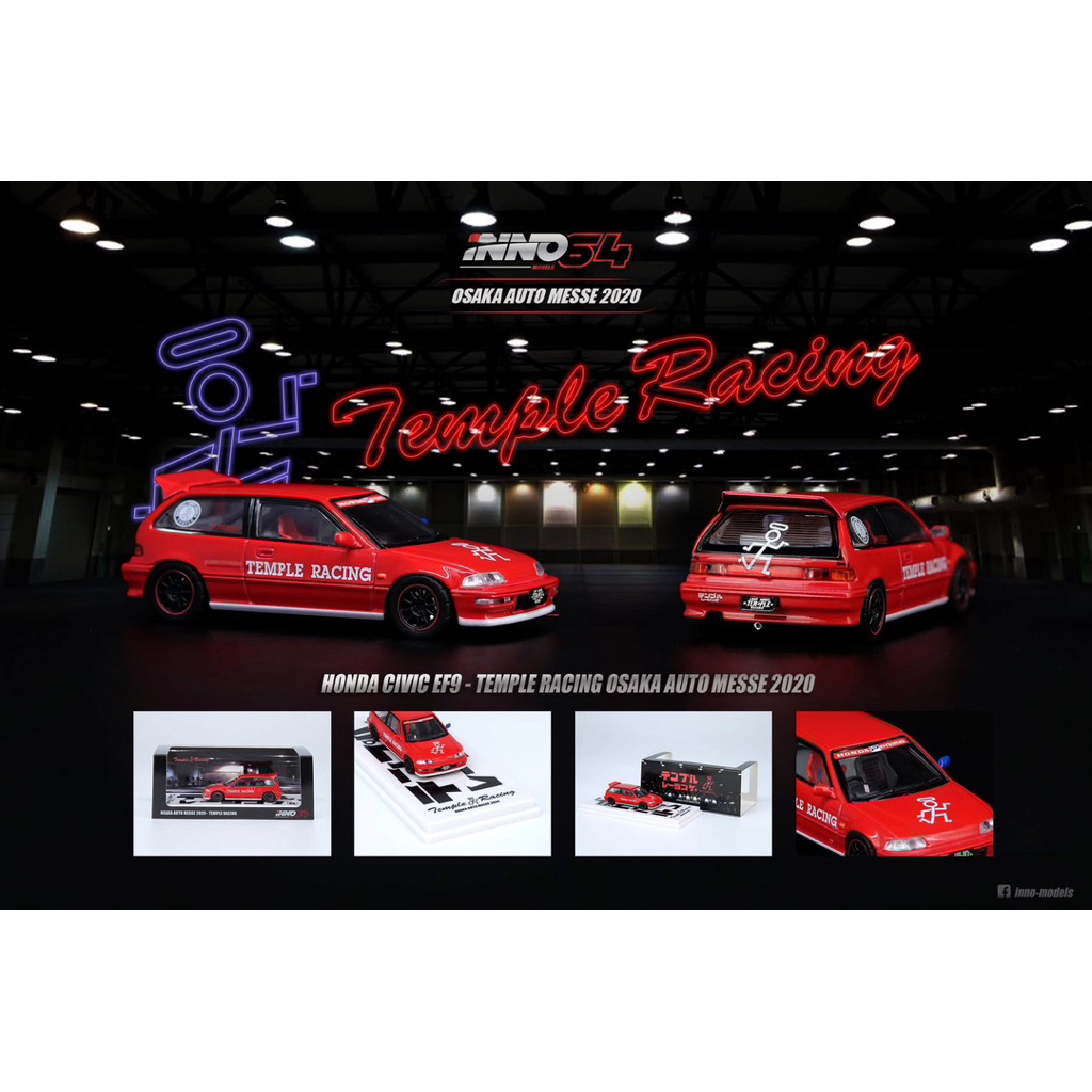 Inno64 HONDA CIVIC EF9 - TEMPLE RACING OSAKA AUTO MESSE 2020