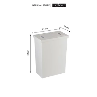 DKW by BanBaan ถังขยะเหลี่ยมหน้าแคบฝาสวิง รุ่น Slim (8L / 20L) ถังขยะอึด สวย ทน HH-307P,308P