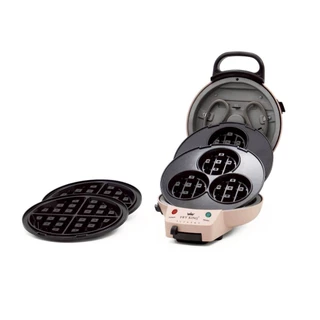FRY KING รุ่น FR-WS03 เครื่องทำวาฟเฟิลไฟฟ้า 950W ถาดเปลี่ยนได้ 2 แบบ (วงกลม / 3 หลุม) Non-Stick สินค้าใหม่