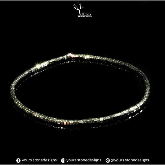 สร้อยข้อมือ " เฮมาไทต์ Hematite " มีหลายดีไซน์ กำไลหินนำโชค เสริมโชค