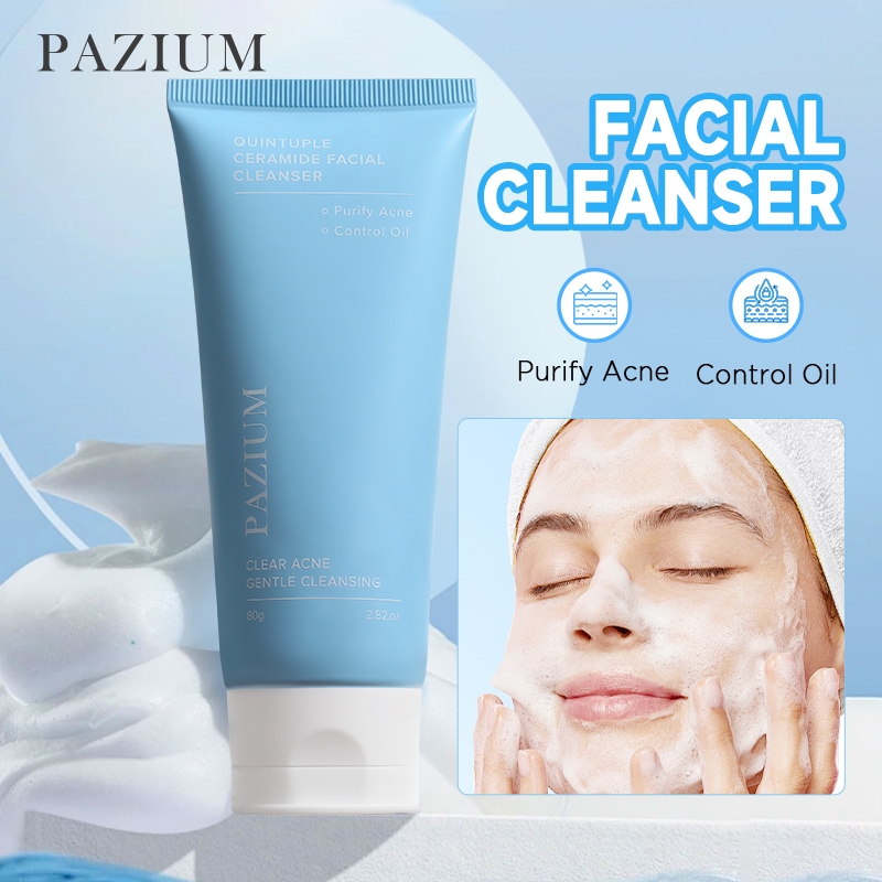 PAZIUM Skin Cleanser 80g คลีนเซอร์ทําความสะอาดผิวหน้า โฟมล้างหน้า เพื่อผิวกระจ่างใส ให้ความชุ่มชื้น 
