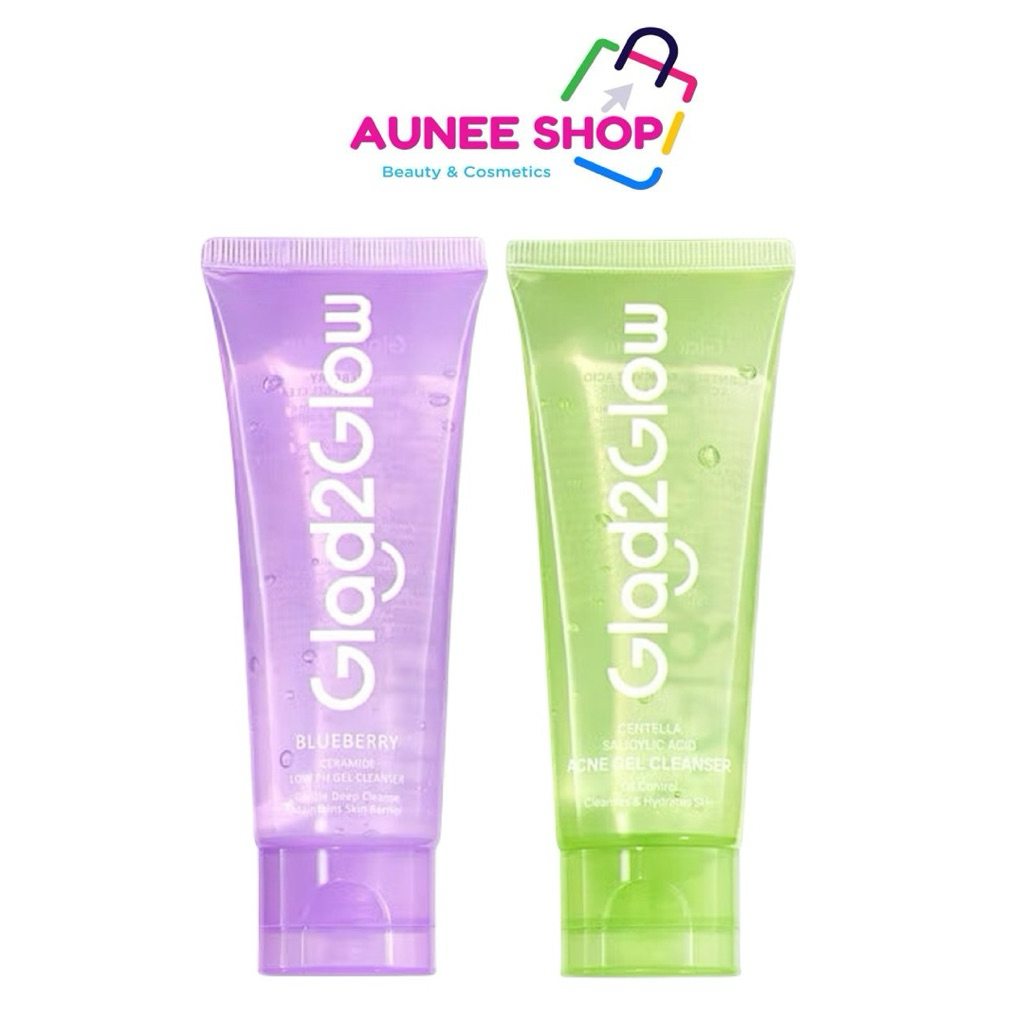 ส่งฟรี/มีไลฟ์ (หลอด)Glad2Glow Gel Cleanser แกลดทูโกลว์ เจลล้างหน้า 70ml (Ceramide/Acne)