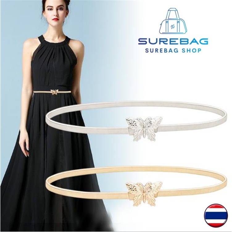 Rhinestone เข็มขัดแฟชั่น แบบปรับขนาดได้ สำหรับผู้หญิง