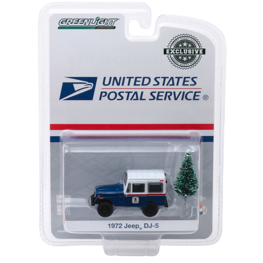 Greenlight | 1972 Jeep DJ-5 United States Postal Service (USPS) สเกล 1/64 30118