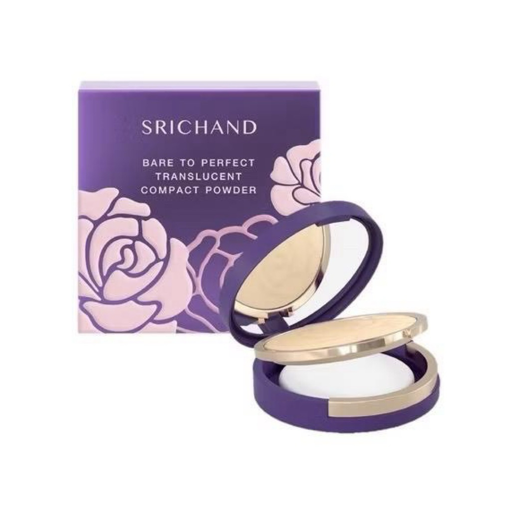 แป้งม่วงอัดแข็ง SRICHAND - Bare To Perfect Translucent Compact Powder 9 g.