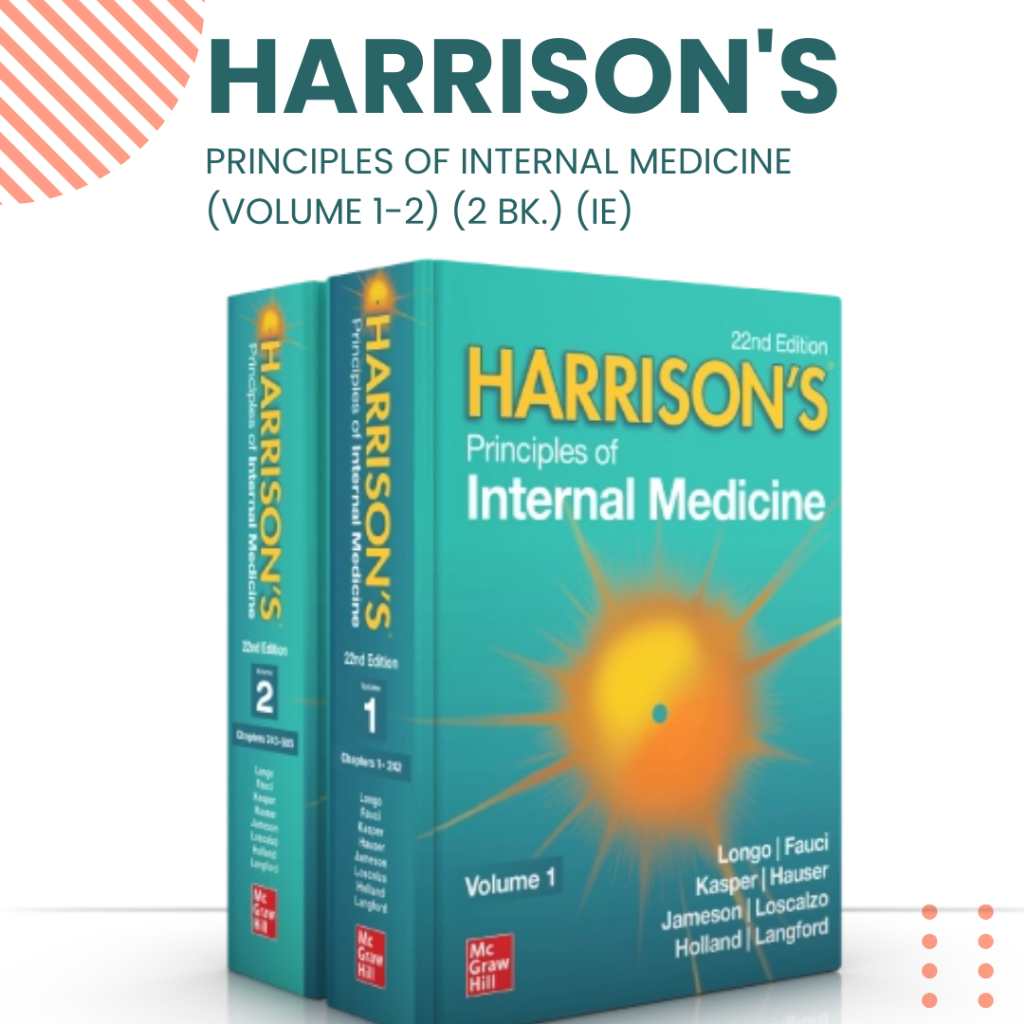(New Edition) หนังสือ HARRISON'S PRINCIPLES OF INTERNAL MEDICINE (VOLUME 1-2) (2 BK.) (IE) |9781265973872