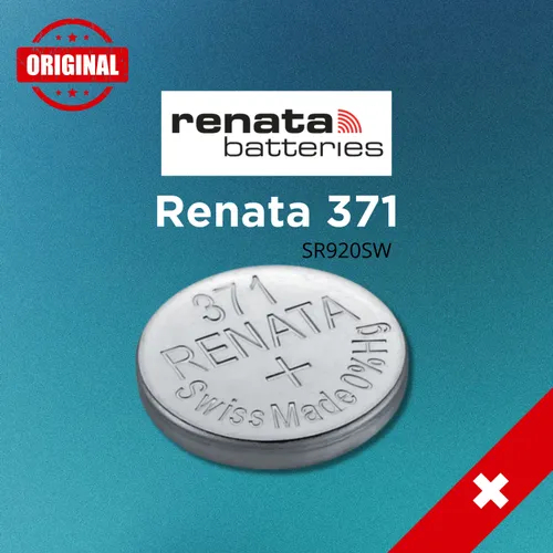 𝗚𝗤 𝘄𝗮𝘁𝗰𝗵 x 𝗥𝗘𝗡𝗔𝗧𝗔 371 / SR920SW ถ่านรีนาต้าจากสวิส Swatch ถ่านนาฬิกา 0% mecury Watches Battery 1.55V