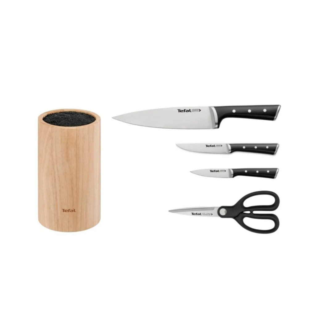 TEFAL ICE FORCE 5 TEILIGES SET รุ่น K232S534  ชุดมีดทำครัว 5 ชิ้น พร้อมที่เก็บมีด เทคโนโลยีสแตนเลสสต