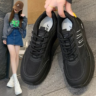 ส่งฟรี รองเท้าผ้าใบ พร้อมส่ง รองเท้าผ้าใบแฟชั่น สไตล์เกาหลี พื้นรองเท้ายางนุ่ม กันลื่น ระบายอากาศได้ดี [LN2001]