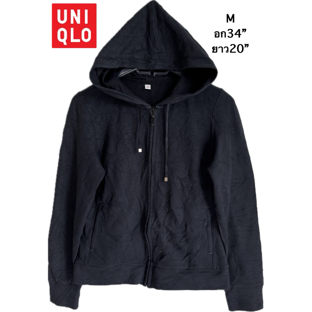 BL10 H มือสอง  UNIQLO Dry Stretch Hoodie ไซส์ M เสื้อสเวตเชิ้ต