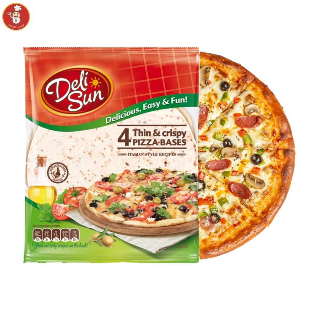 แป้งพิซซ่า Deli Sun Pizza Bases 320g แป้งแรป สำเร็จรูป Pizza wrap