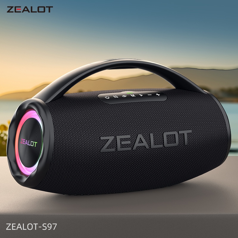 ZEALOT S97 ลำโพงบลูทูธกันน้ำ IPX6 เบสหนัก แบตเตอรี่ 16000mAh เล่นเพลงได้นาน เชื่อมต่อเสถียร Bluetoot
