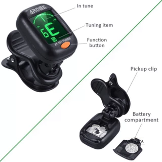 AROMA เครื่องตั้งสายกีตาร์ รุ่น AT101 หรือ AT-01A จูนเนอร์ Tuner AT-101 เครื่องตั้งสาย กีต้าร์ เบส อูคูเลเล่ ไวโอลิน