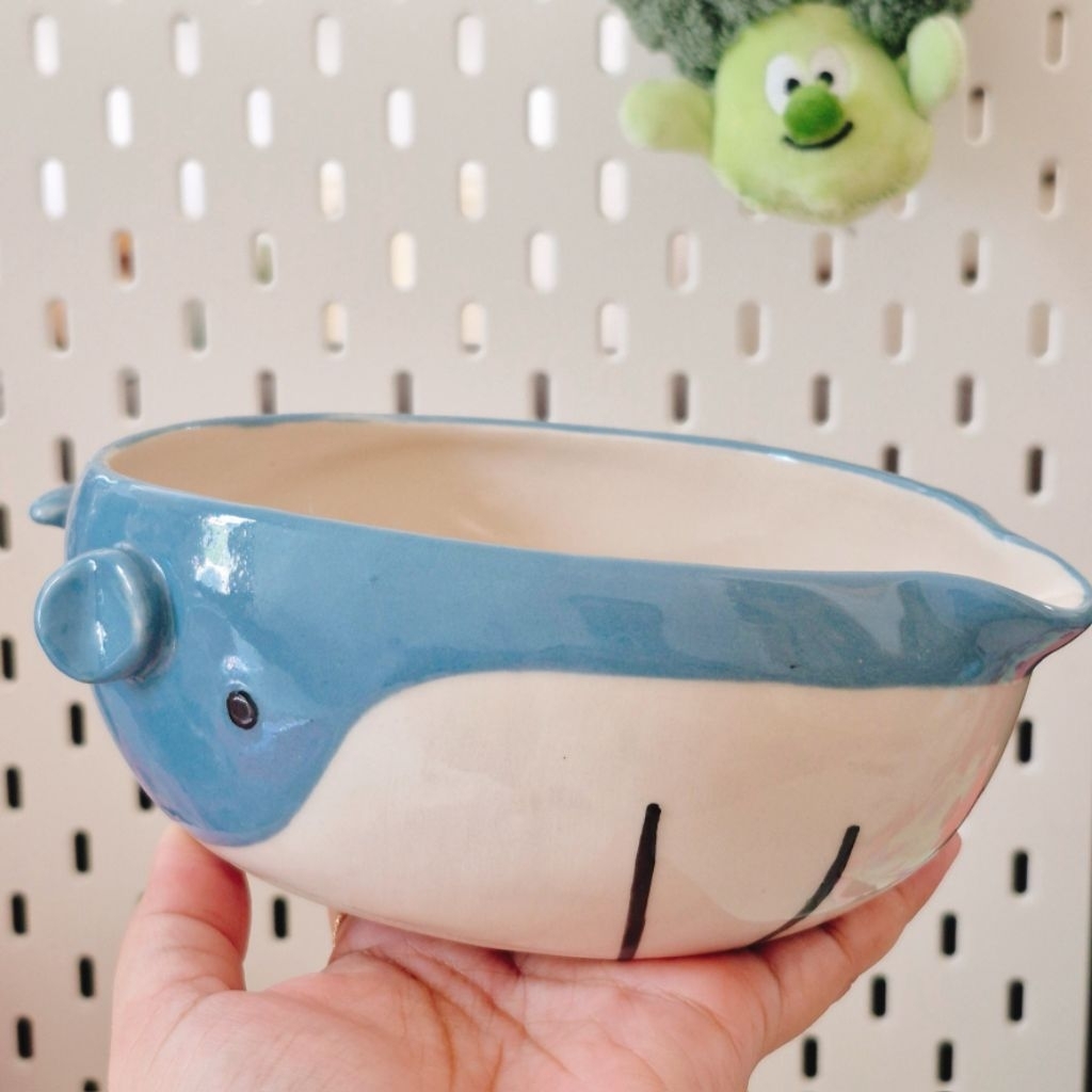ชามชงมัทฉะ Chawan น้องวาฬ size L จากร้าน Just Clay Somehow