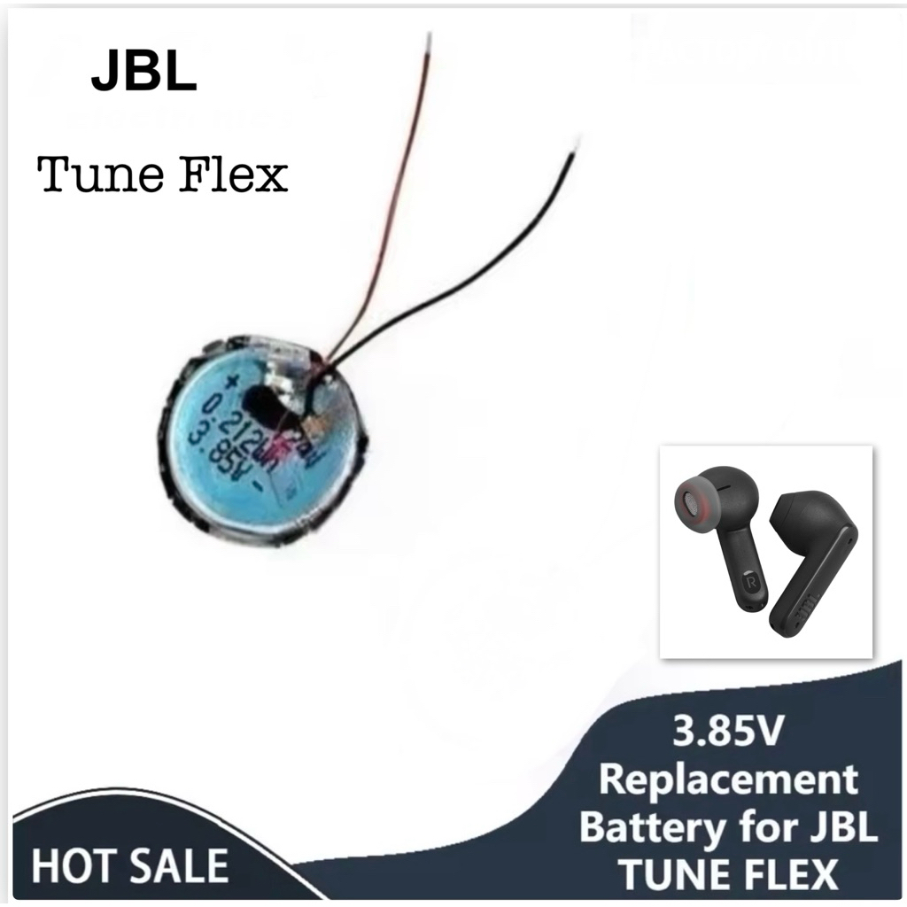 Battery JBL TUNE FLEX battery small crystal bean Bluetooth headset charging 1240