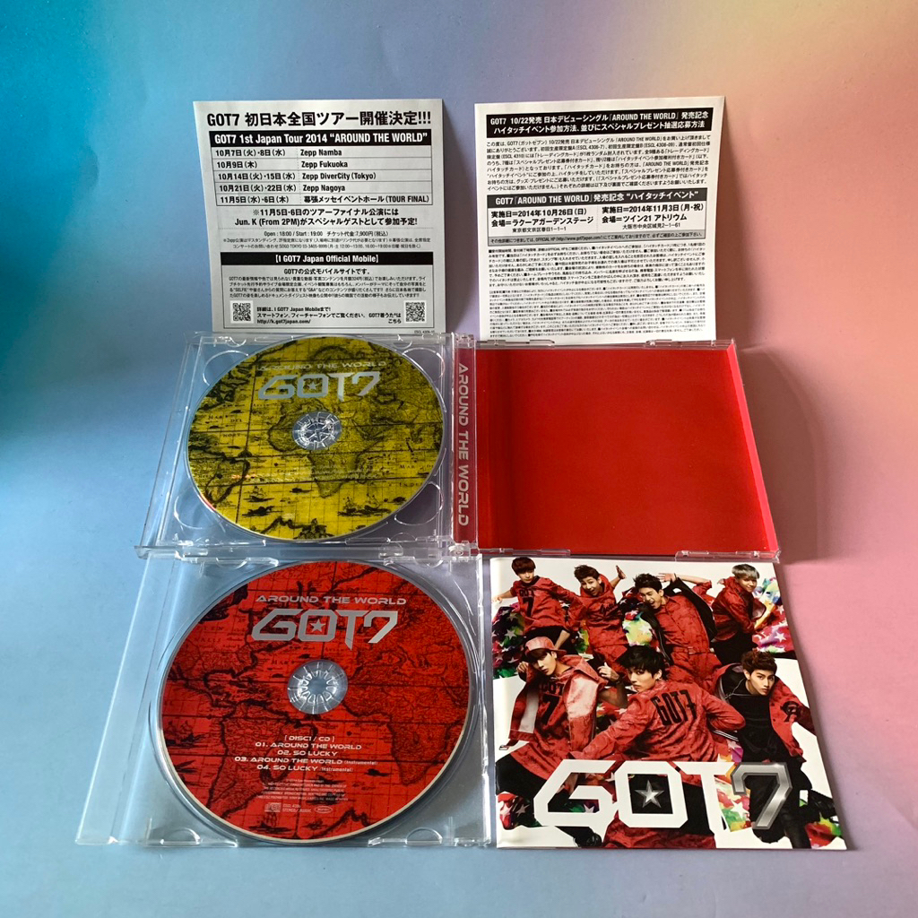🛒 (พร้อมส่ง) CD+DVD ซีดีเพลง: GOT7 — Around The World (Type A,Limited) [Japan/single] x Jackson Wang