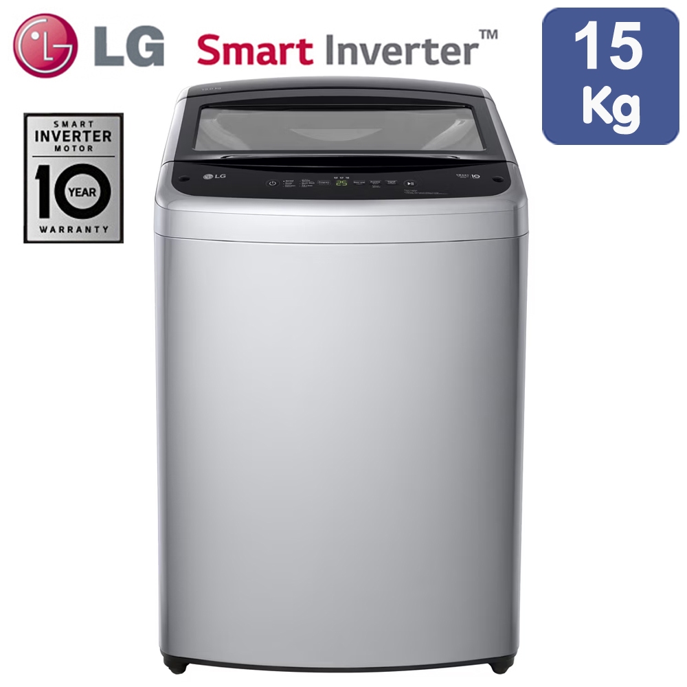 LG เครื่องซักผ้าฝาบน ระบบ Inverter ขนาด 15 กิโลกรัม รุ่น T2515VBTM