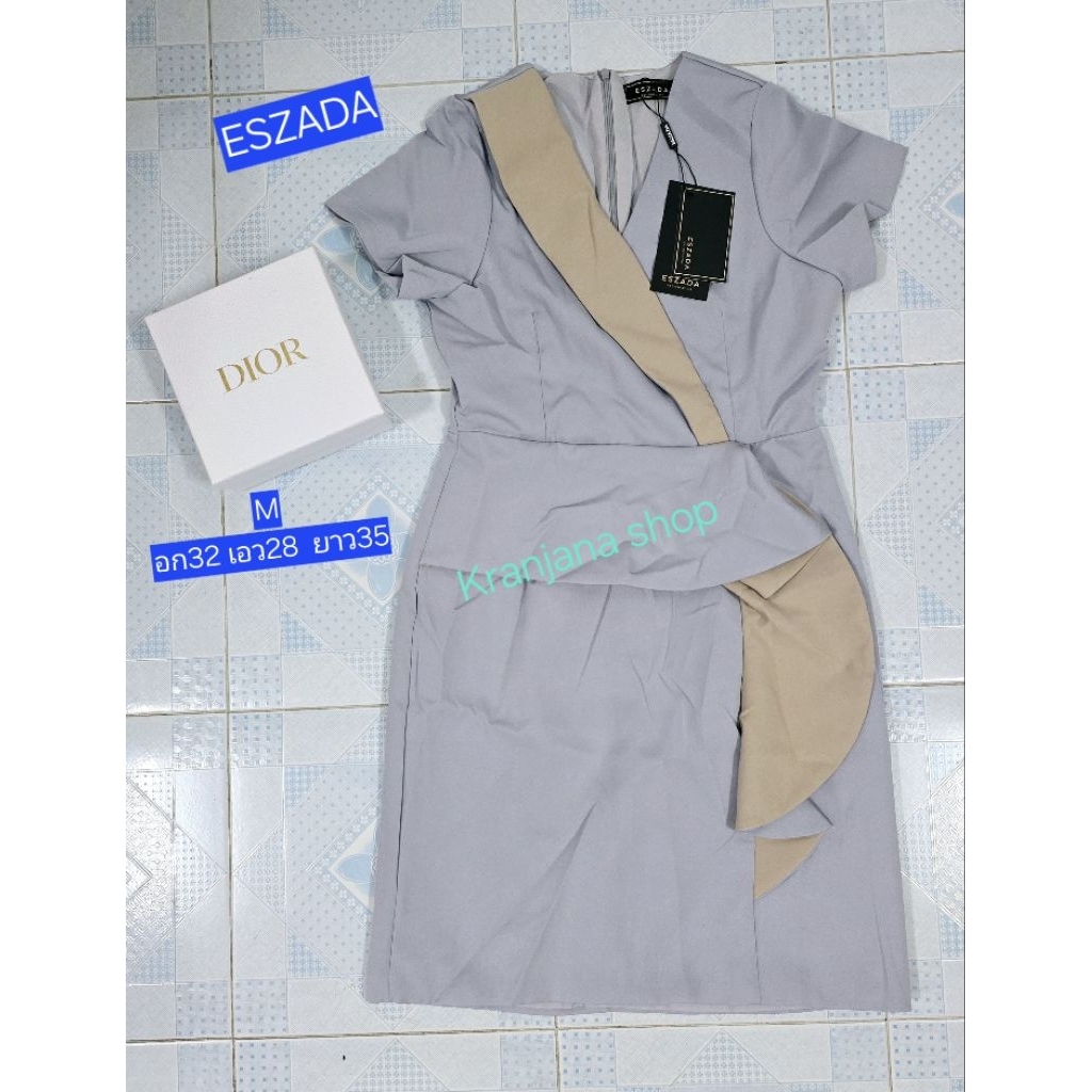 ชุดเดรสทำงานแบนด์ESZADAไสซ์M(A54)