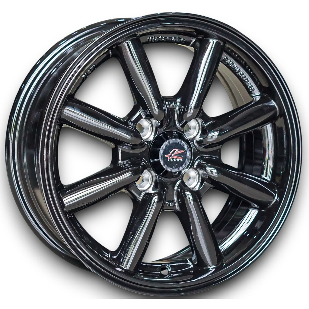 ล้อแม็กซ์ Kspeed Watanabe สีดำเงา 6x14นิ้ว 4รู100 ET30 [21148]