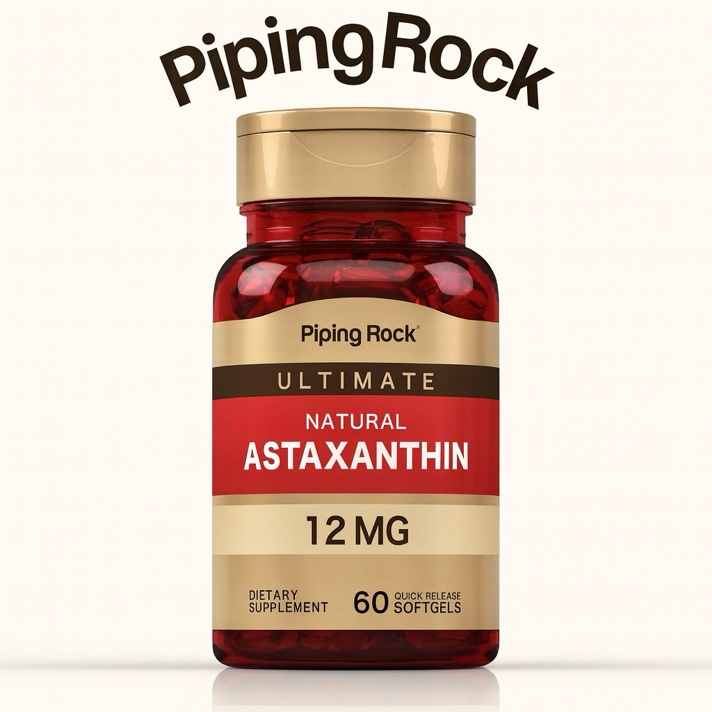 PipingRock Astaxanthin 12 mg. (60Softgels) แอสต้าแซนทิน 👑