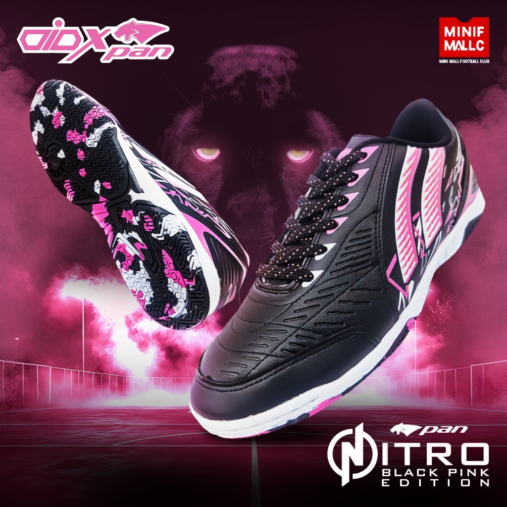 รองเท้าฟุตซอล PAN รุ่น NITRO รองเท้าฟุตบอลหนังสังเคราะห์ ทนทาน เหมาะสำหรับสายสปีด PAN X MINI MALL