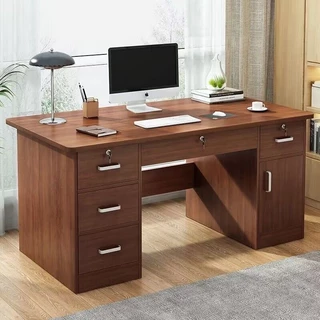 โต๊ะทำงาน Computer Desk ขนาด 120/140cm มีลิ้นชักเก็บของ แข็งแรงรับน้ำหนักได้ดี