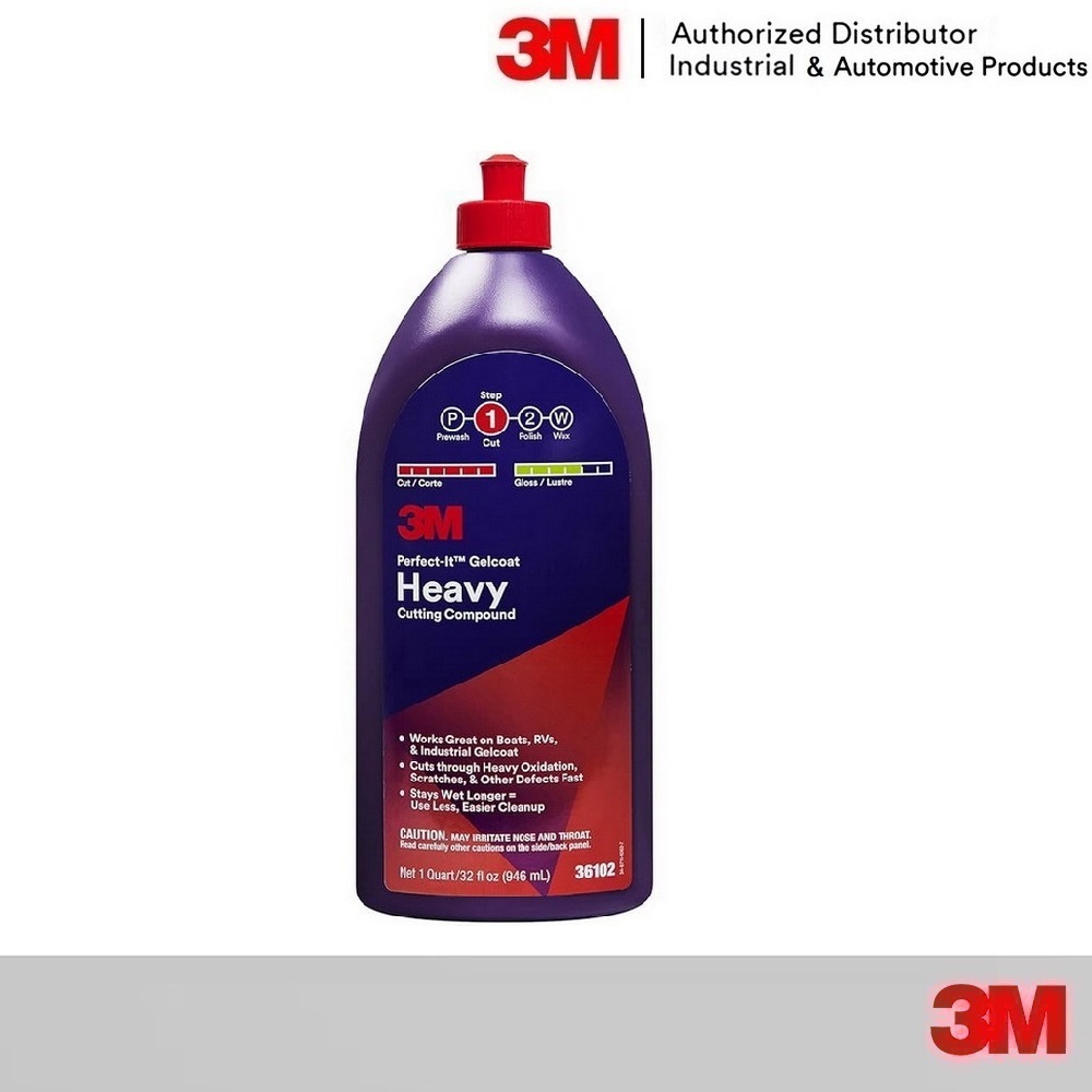 3M Marine Heavy Cutting Compound, 36102 946 ml, น้ำยาขัดหยาบสีเรือ