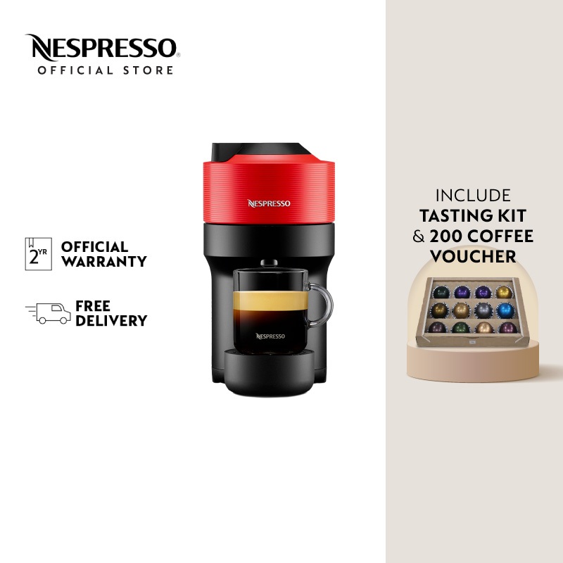Nespresso เครื่องชงกาแฟ Vertuo Pop Red