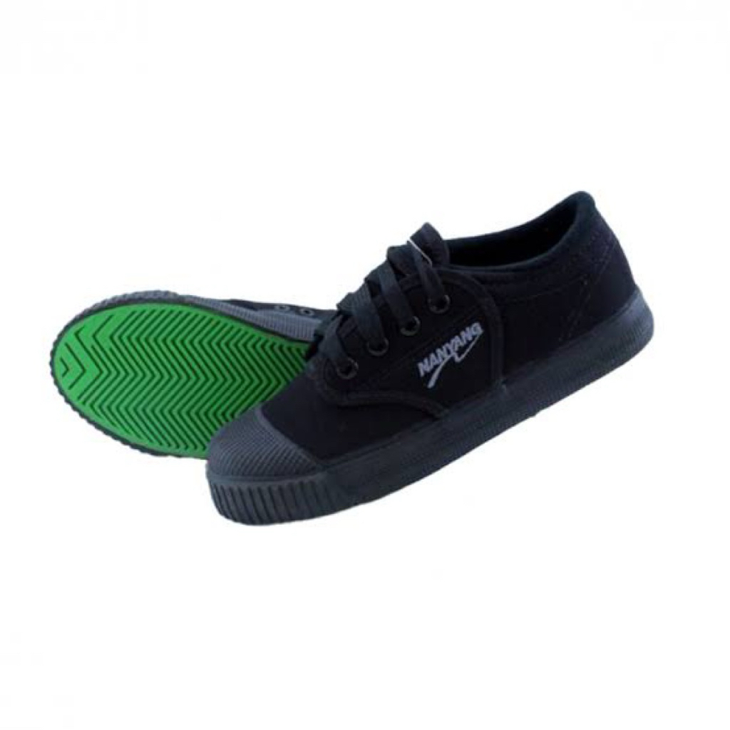 รองเท้าผ้าใบนันยางสีดำ รองเท้าผ้าใบนันยางของแท้ ส่งของด่วนทุกวัน - รูปที่ 2