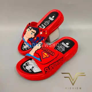 VIDVIEW มีส่งด่วน รองเท้าแตะเด็กชาย Adda 31RB1 Superman ปรับสายได้ แบบสวม ไซส์ 25-35
