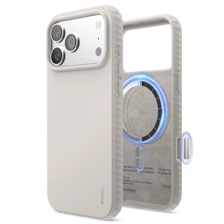 elago iPhone 17 Pro, 17 Pro Max Magnetic Ridge Silicone Case รองรับ MagSafe พร้อมขอบกันลื่น