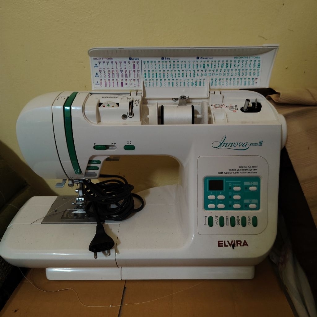 จักรเย็บผ้า​ elvira innova plus​ E ใช้งานน้อยไม่เกิน5​ครั้ง