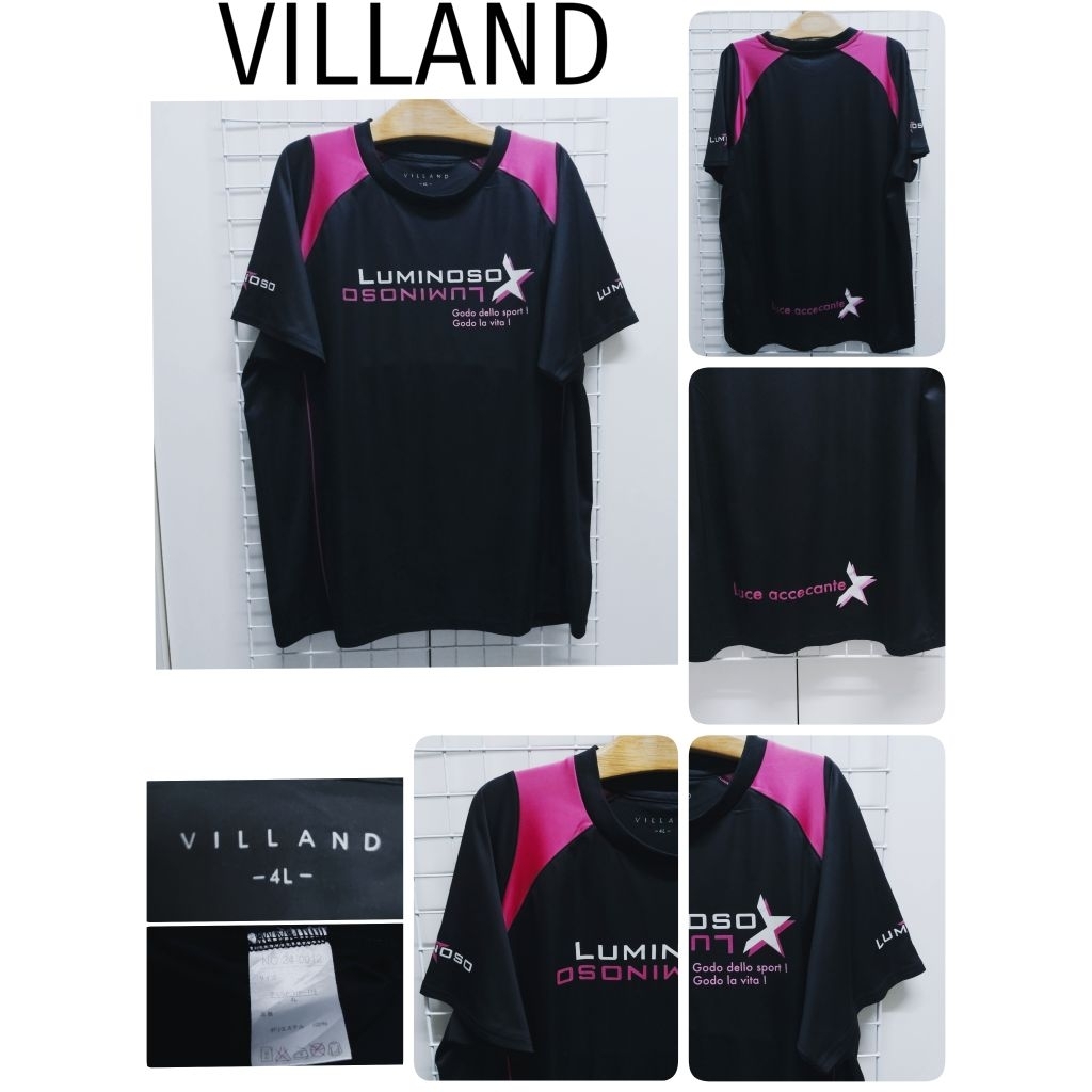 4330. VILLAND(4L) เสื้อยืดออกกำลังกายญี่ปุ่นมือสอง