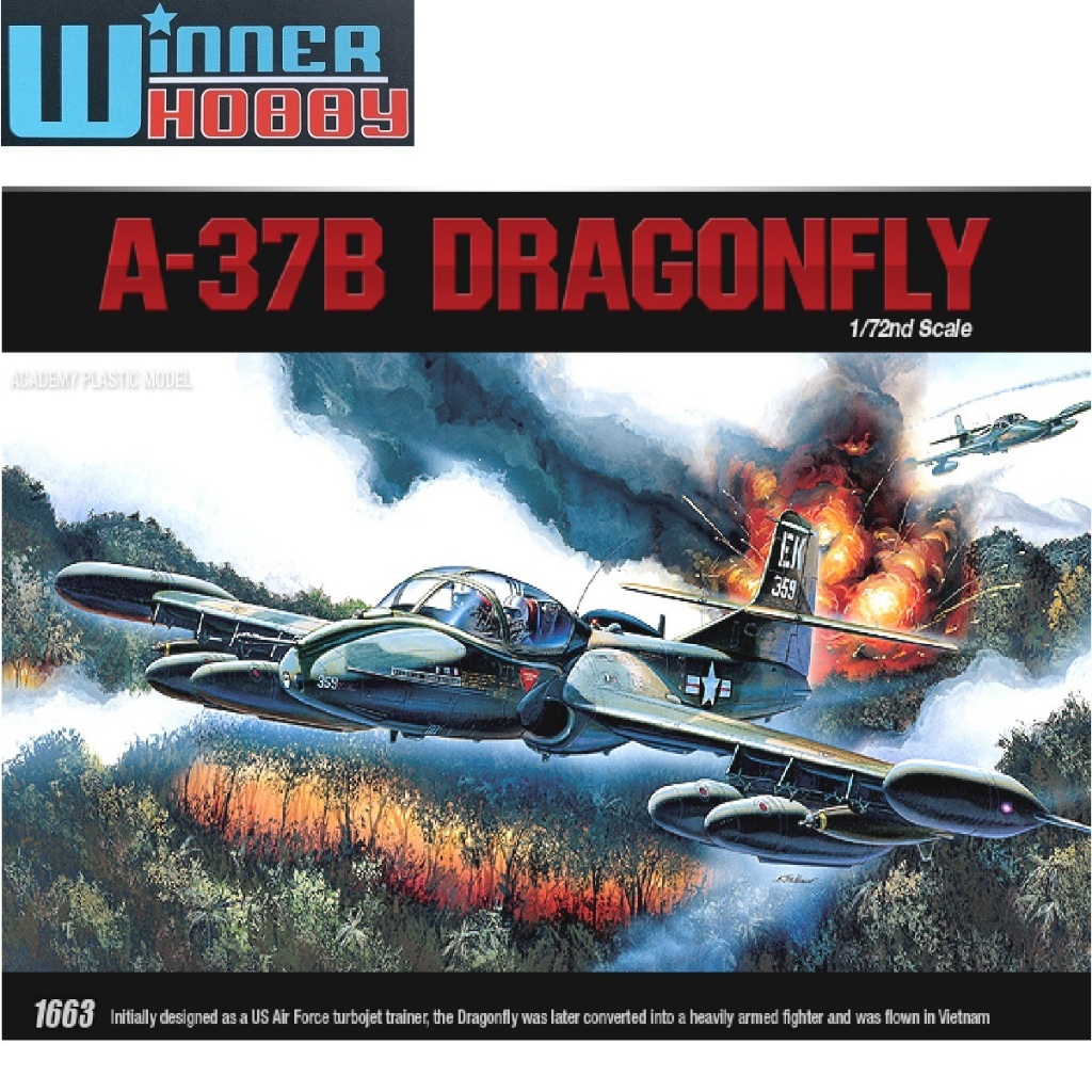 Academy 12461 A-37B DRAGONFLY 1/72
