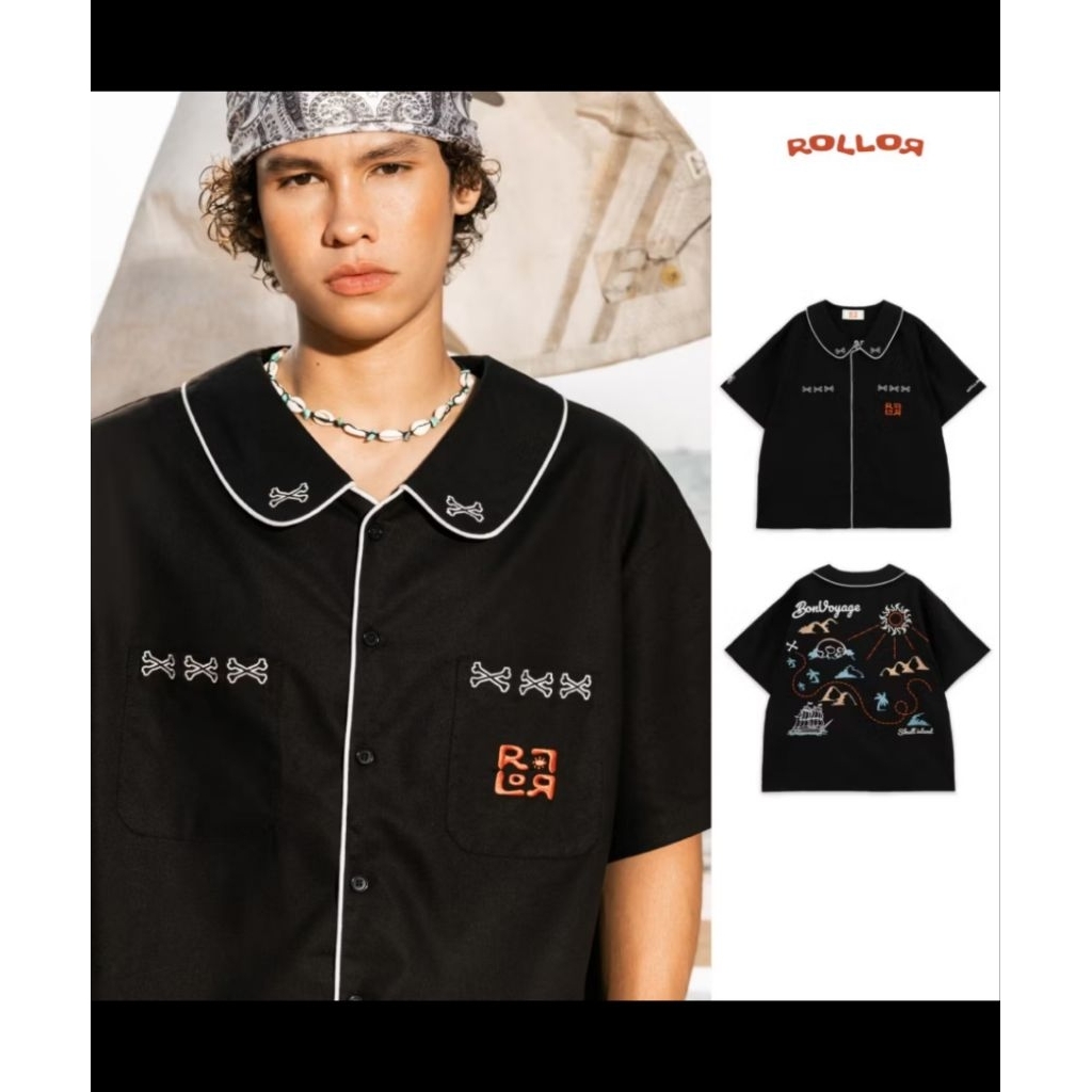 ROLLOR - เสื้อเชิ้ต แขนสั้น Oversize รุ่น BON VOYAGE