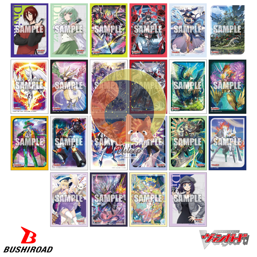 เศษสลีฟ Bushiroad Sleeve Cardfight!! Vanguard Divinez : Akina, Nao, Hikari, Kuon, Yuna, Amu, Luna, Liael, Destinied