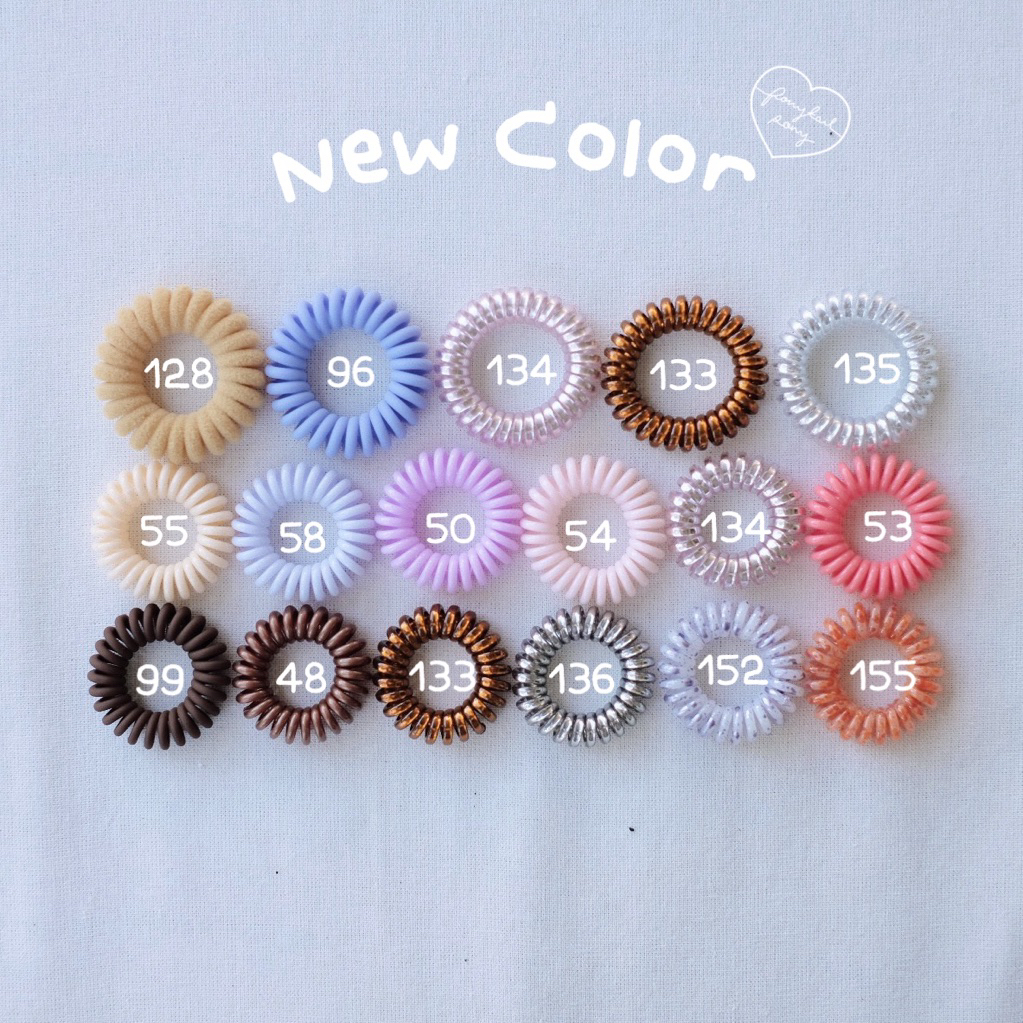 🌈 New color สีเข้าใหม่ 🦄 ยางรัดผม Goodeveinghairring