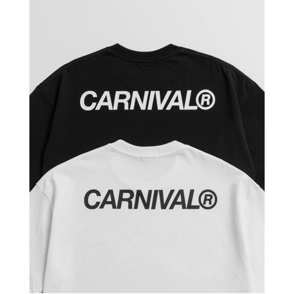 Carnival Classic Logo OVS T-Shirt สีดำ ขาว