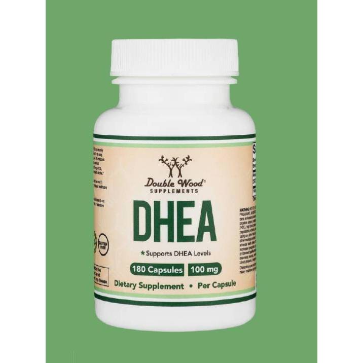 DoubleWood DHEA 100 mg 180 Capsules | ปรับสมดุลฮอร์โมน ลดการอักเสบ ต้านริ้วรอย