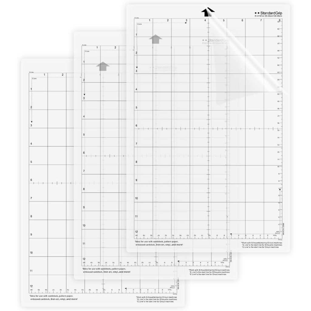 Cutting mat แผ่นรองตัด มีกาว สำหรับ เครื่องตัดสติ๊กเกอร์ แผ่นรองตัดเฟล็ก เครื่องตัดฟิล์มไฮโดรเจล